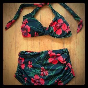 Esther Williams floral bikini, NWOT!